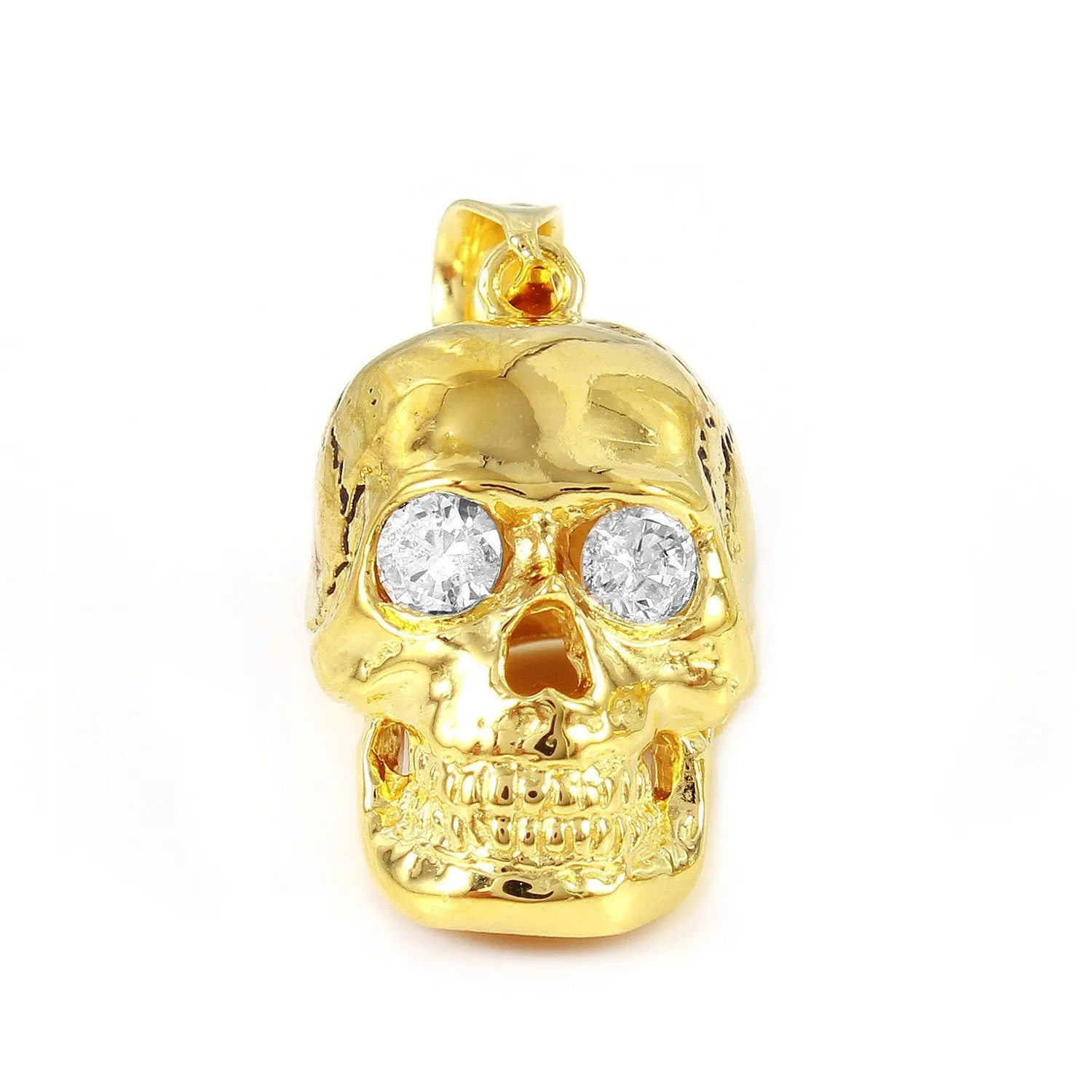 Skull Pendant with Crystal Eyes