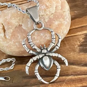 Spider - Itsy Bitsy - Pendant - Rope Necklace - PEN293