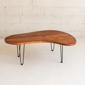 Stained Boomerang Coffee Table