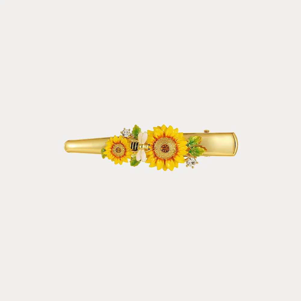 Sunflower & Bee Hairpin