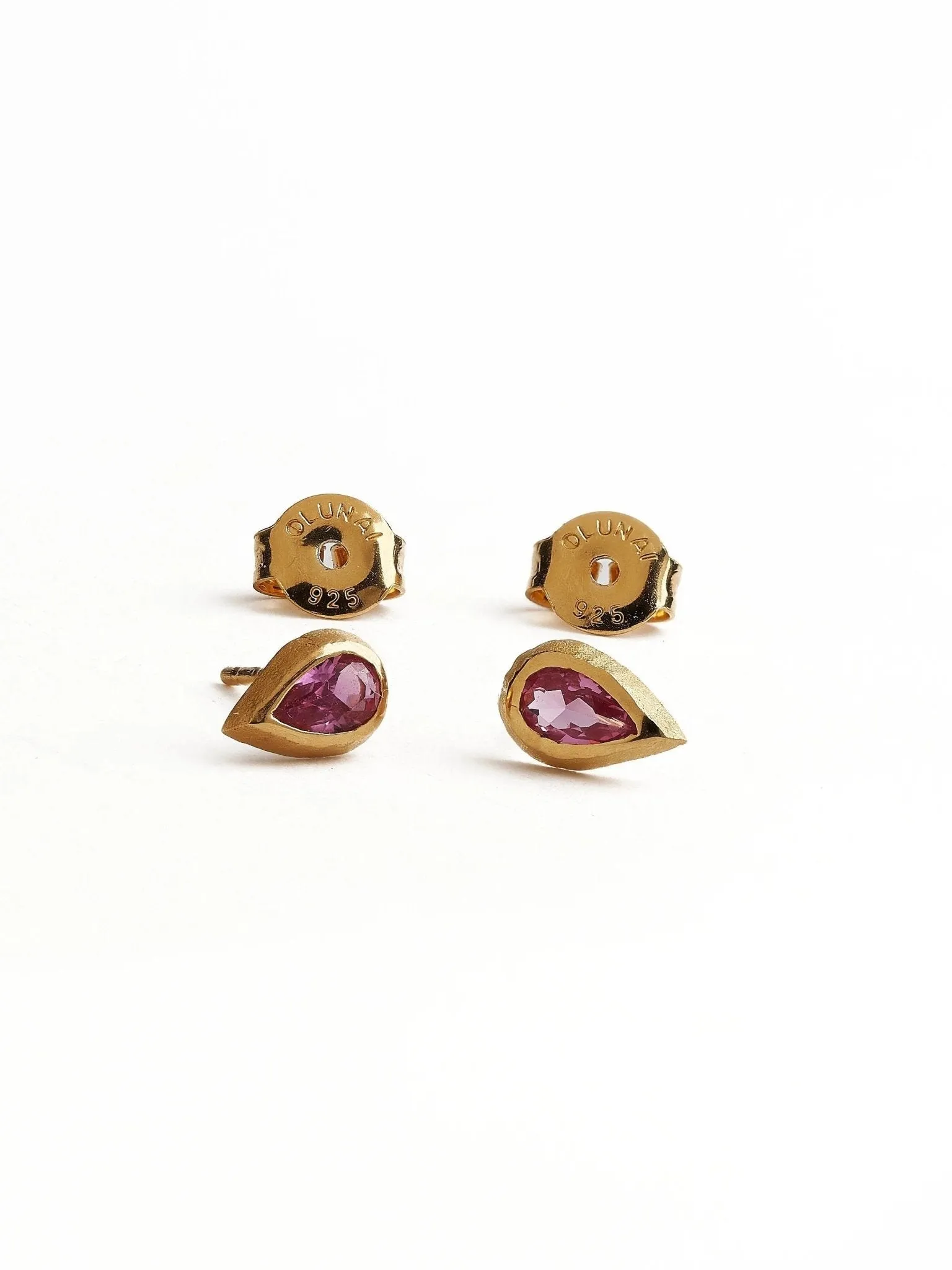 Tery Pink Tourmaline Stud Earrings