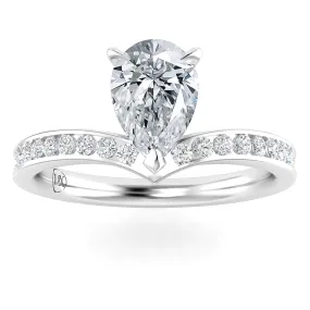 Tiara  - 18ct White Gold - Pear