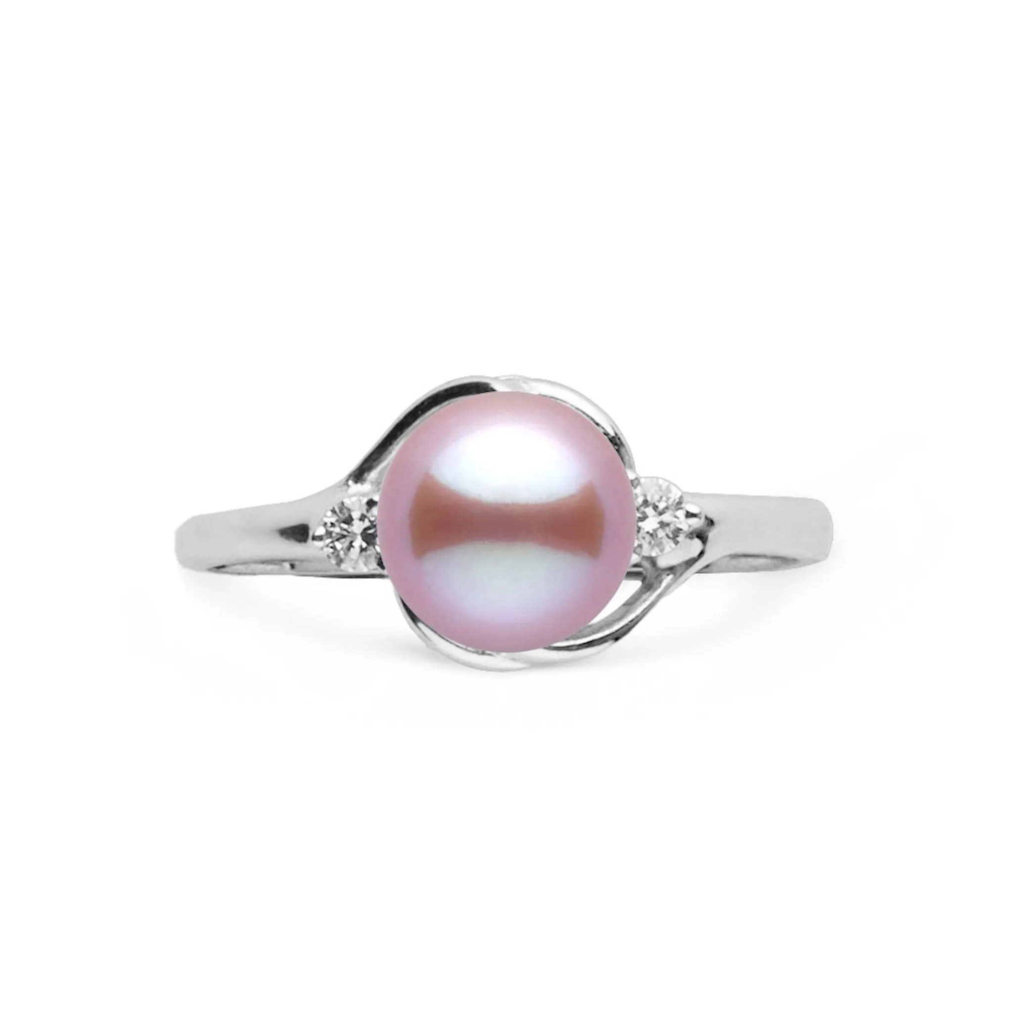 Tiara Collection Lavender Freshadama Pearl and Diamond Ring