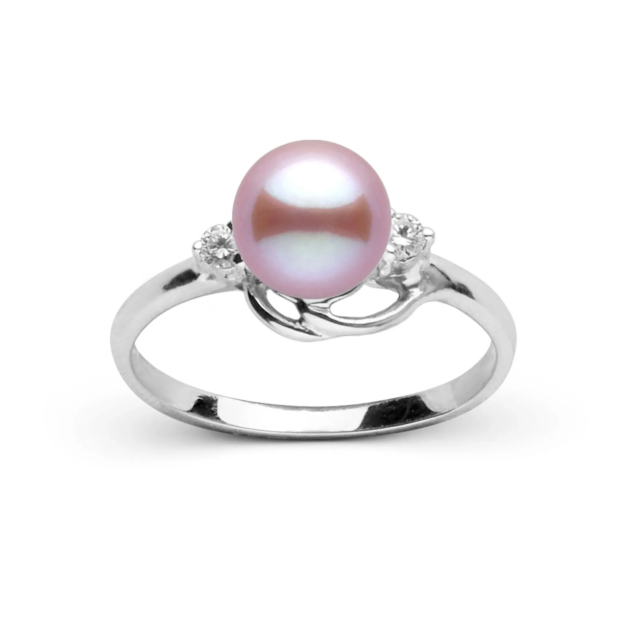 Tiara Collection Lavender Freshadama Pearl and Diamond Ring