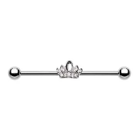 Tiara Crown Sparkle WildKlass Industrial Barbell