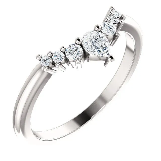 Tiara Curved Diamond Band