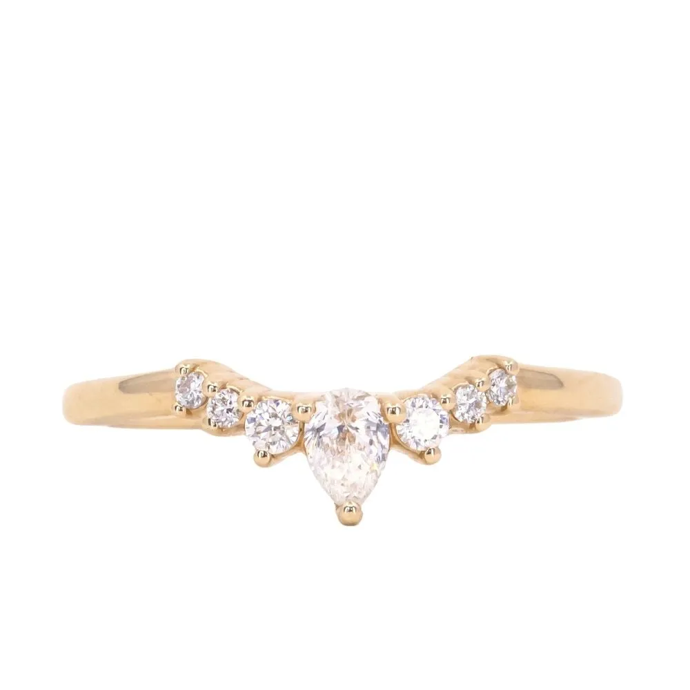 Tiara Curved Diamond Band