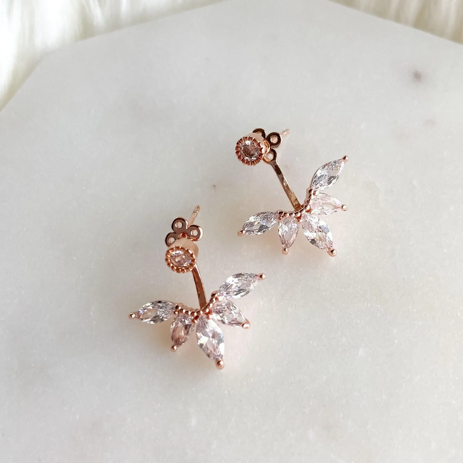 Tiara Ear Jacket Earrings