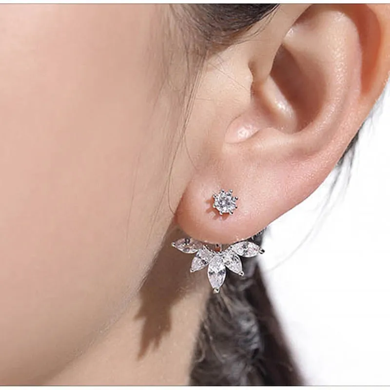 Tiara Ear Jacket Earrings