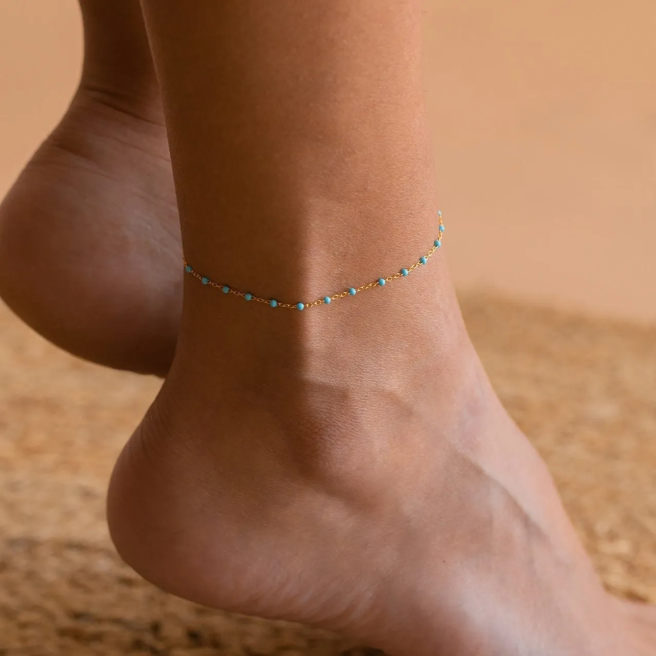 Turquoise Station Anklet