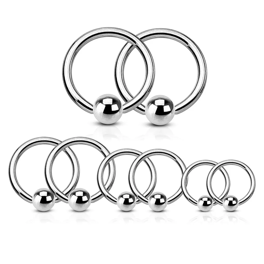 Value Pack 4 Pairs Annealed 316L Surgical Steel WildKlass Captive Bead Rings