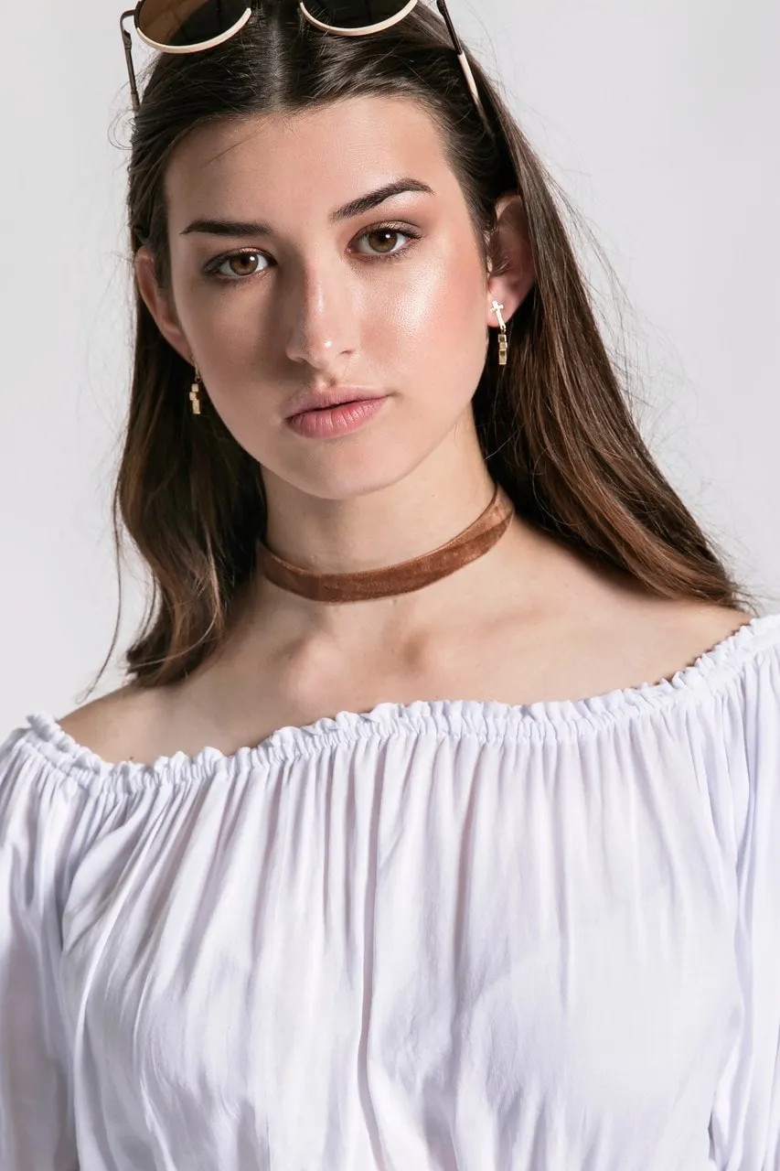 Vanessa Mooney Brown Velvet Basic Choker