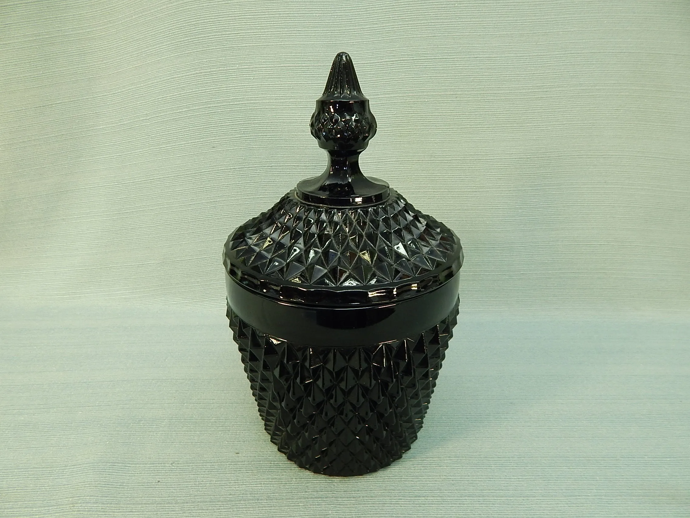 Vintage Indiana Glass Tiara Lidded Jar