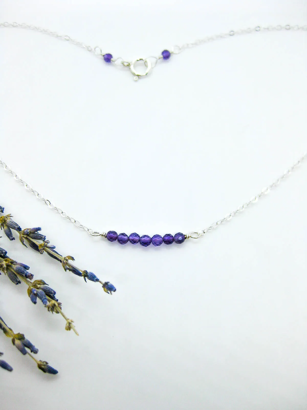 Violet: Amethyst Choker - n620