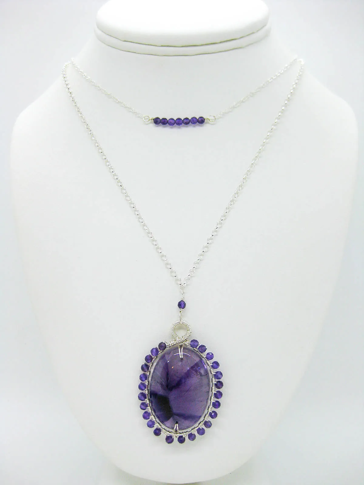 Violet: Amethyst Choker - n620