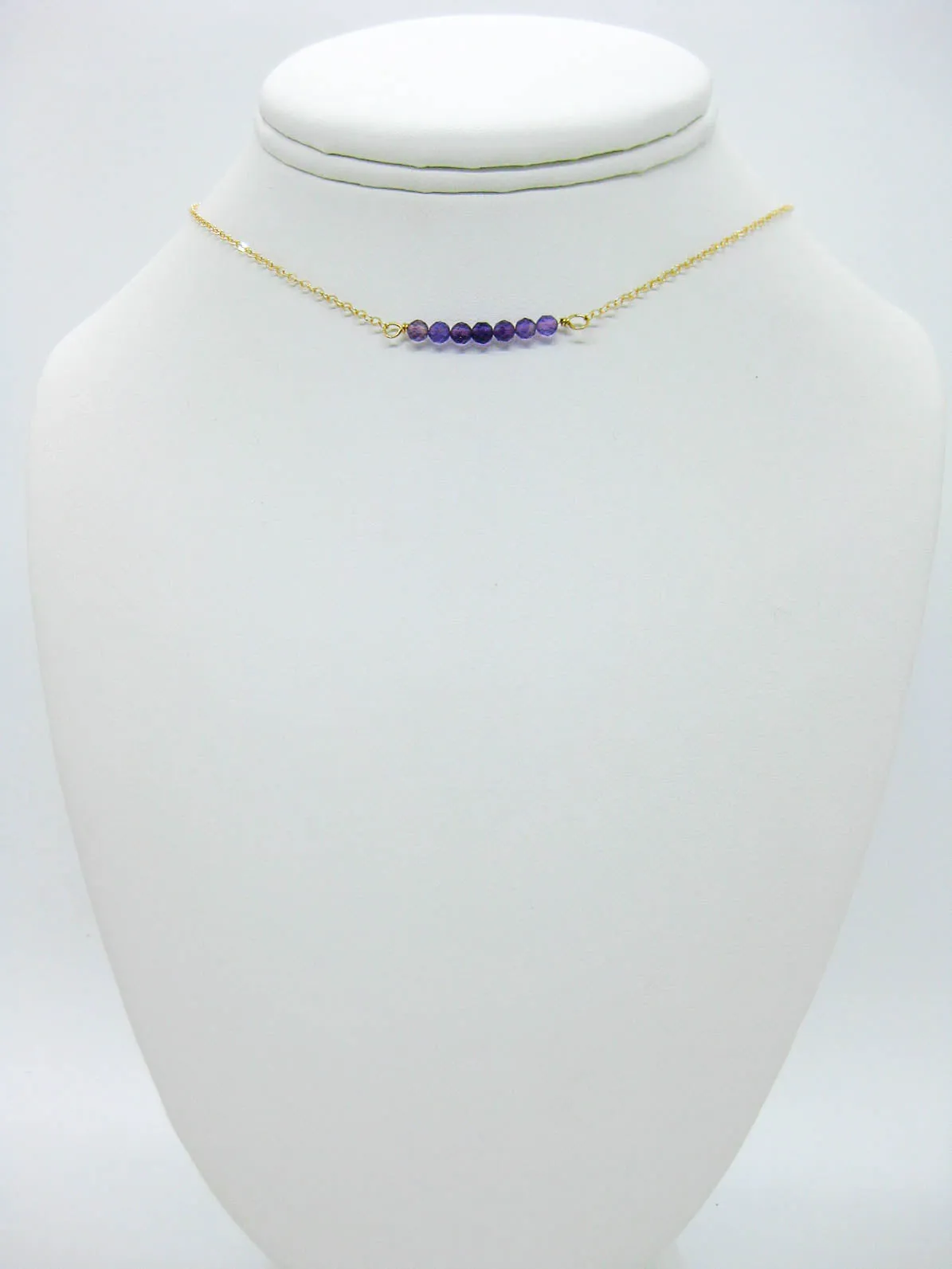 Violet: Amethyst Choker - n620