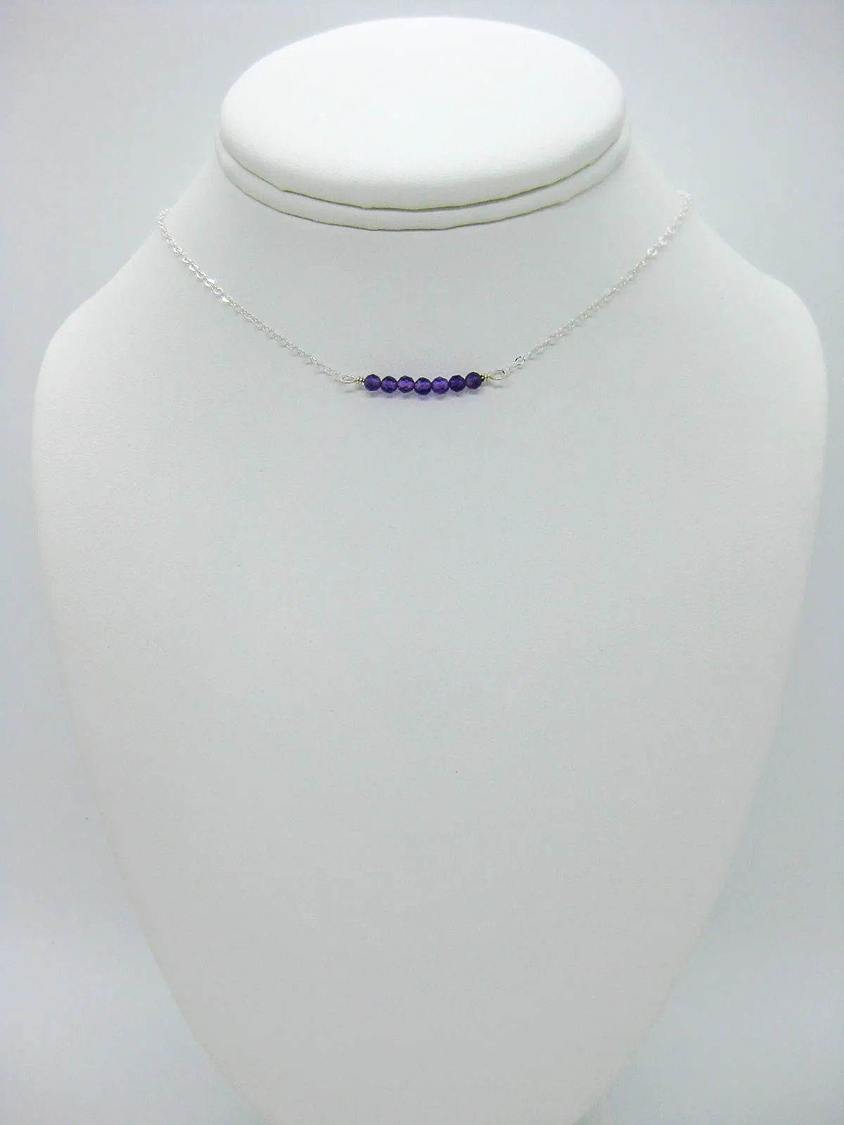 Violet: Amethyst Choker - n620