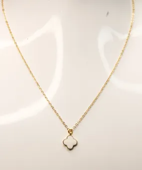 White Clover Necklace - Gold