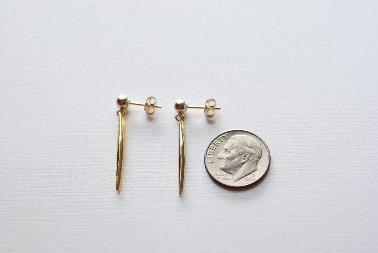 Wholesale Needle Earrings- Spike Earrings, Gold Dagger Spear Earrings, 24k gold Dagger Earrings,Spear Earrings,stick earrings,gold bar earrings